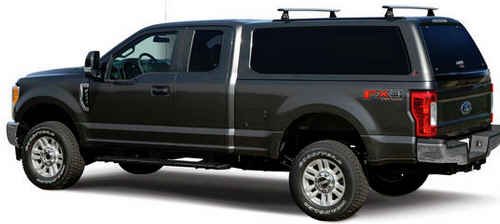 Leer cap, black truck